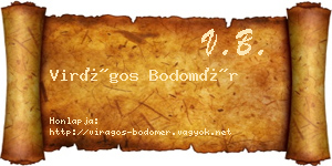 Virágos Bodomér névjegykártya